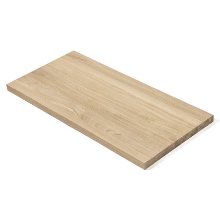 Blat 100x100x1.9 cm dębowy lity A/B surowy