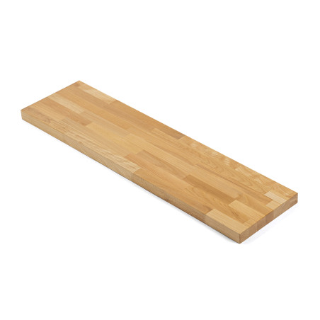 Schody stopień 100x25x4 cm drewniany buk mikrowczep lakierowany bezbarwny A/B