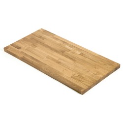 Blat dębowy 100x100x2 cm mikrowczep A/B olejowany bezbarwny