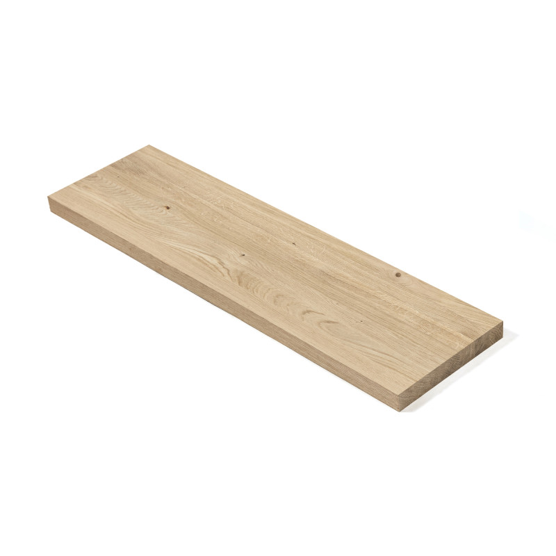 Parapet wewnętrzny 170x10x1.9 cm drewniany dąb lity surowy B/B