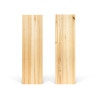 Parapet 190x10x1.9 cm jesionowy lity A/B olejowany bezbarwny