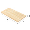 Blat 130x60x4 cm jesionowy lity A/B olejowany bezbarwny