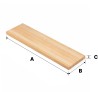 Parapet 100x30x3 cm bukowy lity A/B olejowany bezbarwny