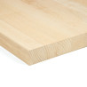 Blat drewniany 110x90x4 cm buk lity surowy A/B