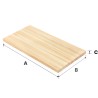 Blat 100x80x3 cm jesionowy lity A/B olejowany bezbarwny