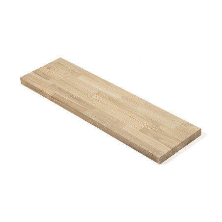 Schody stopień 110x33x4 cm drewniany dąb mikrowczep surowy A/B