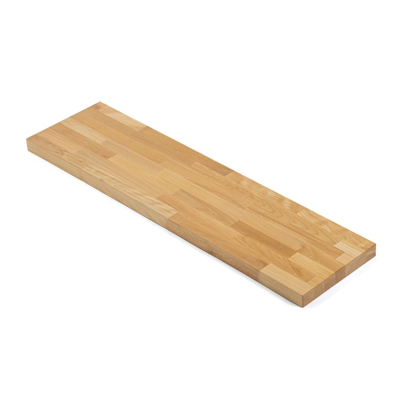 Schody stopień 105x32x4 cm bukowy mikrowczep A/B lakierowany bezbarwny