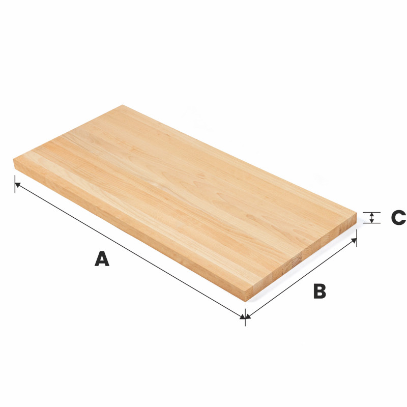 Blat drewniany 100x100x4 cm buk lity olejowany bezbarwny A/B