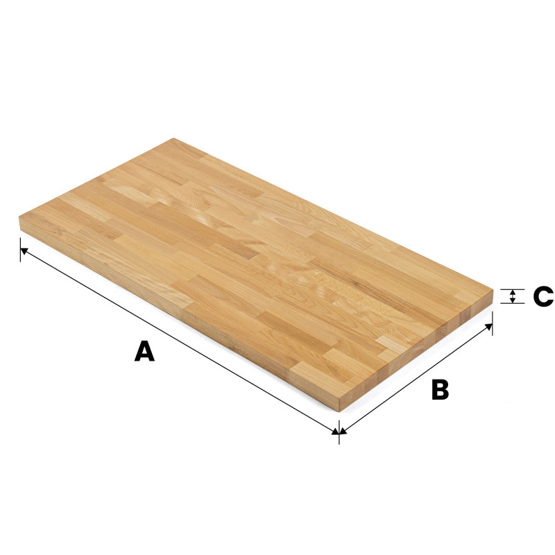 Blat drewniany 100x100x4 cm buk mikrowczep lakierowany bezbarwny A/B