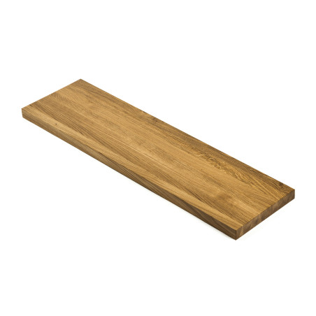 Schody stopień 100x25x4 cm drewniany dąb lity lakierowany bezbarwny B/B
