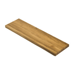 Schody stopień 100x26x4 cm drewniany dąb lity lakierowany bezbarwny B/B