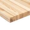 Blat 100x80x3 cm jesionowy lity A/B lakierowany bezbarwny