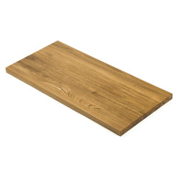 Blat drewniany 180x120x1.9 cm dąb lity lakierowany bezbarwny A/B