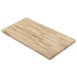 Blat 100x50x1.9 cm dębowy mikrowczep B/B surowy