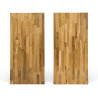 Blat drewniany 240x100x1.9 cm dąb mikrowczep lakierowany bezbarwny A/B