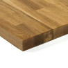 Blat drewniany 240x100x1.9 cm dąb mikrowczep lakierowany bezbarwny A/B