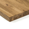 Blat drewniany 260x90x4 cm dąb lity lakierowany bezbarwny B/B
