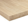 Blat drewniany 190x80x3 cm dąb lity surowy B/B