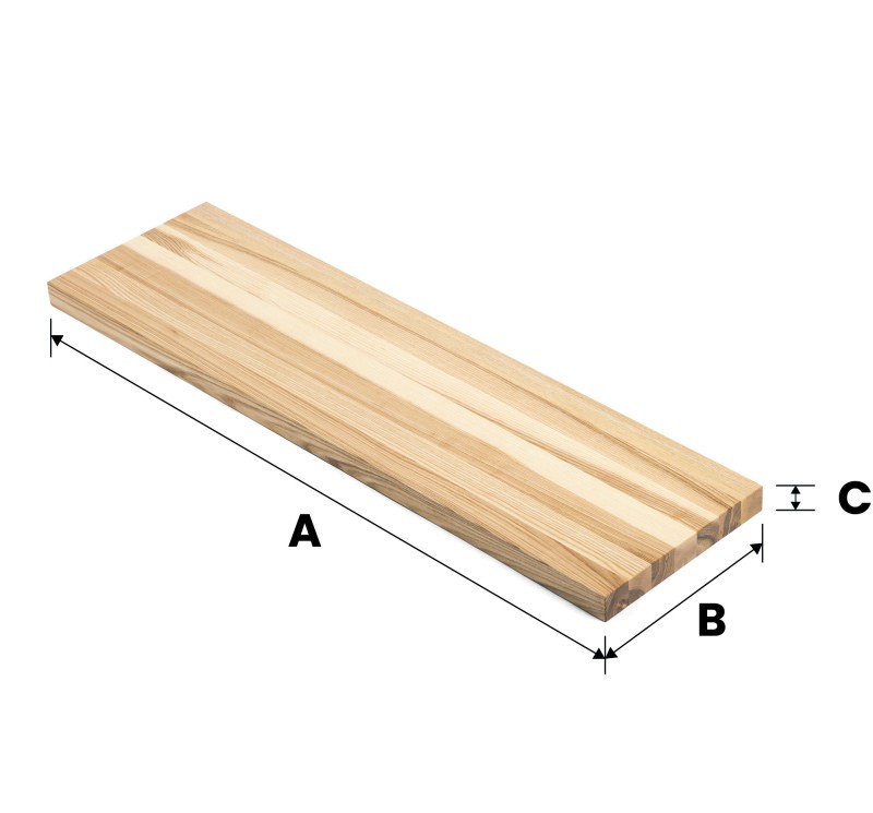 Parapet 100x10x3 cm jesionowy lity A/B lakierowany bezbarwny Parapet 100x10x3 cm jesionowy lity A/B lakierowany bezbarwny