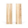 Parapet 100x40x3 cm jesionowy lity A/B lakierowany bezbarwny