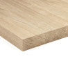 Blat drewniany 110x70x4 cm dąb lity surowy A/B