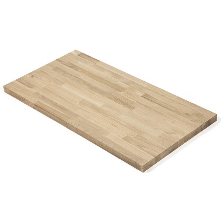 Blat 150x60x3 cm dębowy mikrowczep A/B surowy