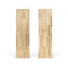 Schody stopień 100x27x3 cm dębowy mikrowczep A/B surowy