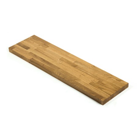 Schody stopień 85x28x3 cm dębowy mikrowczep A/B lakierowany bezbarwny