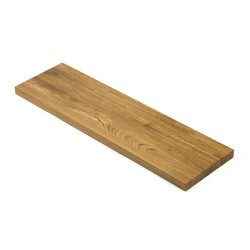 Schody stopień 85x33x3 cm dębowy lity A/B lakierowany bezbarwny