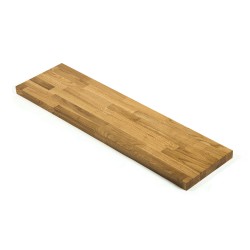 Schody stopień 80x34x3 cm dębowy mikrowczep A/B lakierowany bezbarwny
